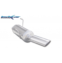 Escape trasero deportivo 1X120X80 PEUGEOT 206 GT WRC (135CV) CON Homologacion Europea Inoxcar