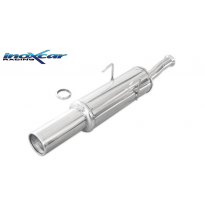 Escape trasero deportivo 1X102 PEUGEOT 405 1.9 Mi 16 (158CV) --1992 CON Homologacion Europea Inoxcar