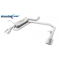 Silenciador trasero deportivo  duplex 1X120X80 PEUGEOT 406 1.8 (101CV) 1995-- CON Homologacion Europea Inoxcar