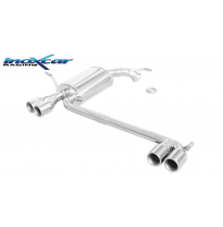 Silenciador trasero deportivo  duplex 2X80 PEUGEOT 407 2.7 24V HDI (204CV) 2006-- SIN homologacion Inoxcar