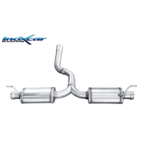 Silenciador trasero deportivo  Salida Izq. + Dcha. montar con colas escape originales PORSCHE CAYENNE 3.0 Tdi V6 (240cv-245cv)