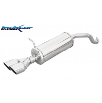 Escape trasero deportivo 2X80 RACING RENAULT CLIO 4 1.2 (75cv) 2013--  CON Homologacion Europea Inoxcar