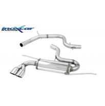 Tubo central directo+ Escape trasero 2X76 RACING Ø 63,5 VOLKSWAGEN GOLF 5 2.0 16V TFSI GTI (200CV-230CV) 2004-- Ø 65 SIN homolog