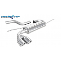 Escape trasero deportivo 2X80 X-RACE VOLKSWAGEN GOLF 6 1.4 TSI (122CV) 2008-- Ø 50 CON Homologacion Europea Inoxcar