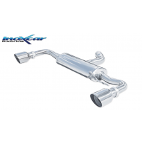 Escape trasero deportivo 1X102 RACING Salida Izq. + Dcha. VOLKSWAGEN GOLF 6 2.0 TSI GTI (210CV) 2009-- CON Homologacion Euro