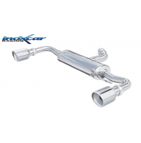 Escape trasero deportivo 1X100 X-RACE Salida Izq. + Dcha. VOLKSWAGEN GOLF 6 2.0 TSI GTI (210CV) 2009-- CON Homologacion Euro