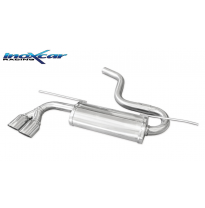 Escape trasero deportivo 2X80 RACING VOLKSWAGEN GOLF 7 1.4 (125cv) 2013-- CON Homologacion Europea Inoxcar