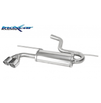 Escape trasero deportivo 2X80 X-RACE VOLKSWAGEN GOLF 7 1.4 TSI (140-150cv) 2013-- CON Homologacion Europea Inoxcar