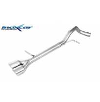 Escape trasero sin silenciador 2X80 RACING VOLKSWAGEN POLO (type 6R) 1.4 16V GTI (180CV) 2010-2014  Ø 55 SIN homologacion Inoxca