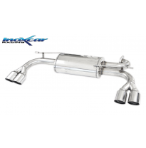 Escape trasero deportivo 2X76 RACING Salida Izq. + Dcha. HYUNDAI GENESIS 2.0i TURBO (213CV) 2011-- CON Homologacion Europea