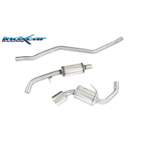 Tubo central con silenciador + Escape trasero 1X120X80 BMW E87 serie 1 120D (163CV) 2004-- SIN homologacion Inoxcar