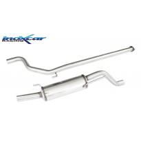 Tubo central directo + Escape trasero Grupo.N 60 Ø ABARTH GRANDE PUNTO 1.4 T-JET (155CV) 2007-- SIN homologacion Inoxcar