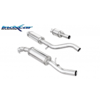 Tubo de sustitución del catalizador + Tubo central directo + Escape trasero Grupo.N  60 Ø RENAULT CLIO 3 RS 2.0 16V (197CV) 2006