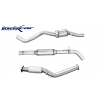 Tubo de sustitución del catalizador (2°cat) + Tubo central directoS + Escape trasero Grupo.N  Lado izquierdo  63,5 Ø RENAULT CLI