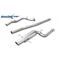 Tubo de sustitución del catalizador + Tubo central directo + Escape trasero 1X102 RACING76 Ø SUBARU IMPREZA 2.5 STI TURBO (280CV