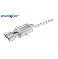 Escape trasero deportivo CEN 2X100 RACING MINI COOPER 1.6 S (184cv) 2011 diam. 55 (Type R56) CON Homologacion Europea Inoxca