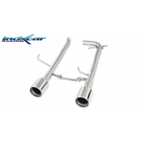 Escape trasero sin silenciador CEN 2X102 RENAULT CLIO 2 RS 2.0 fase3 (182CV) 2004-2005 SIN homologacion Inoxcar