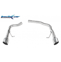 Escape trasero sin silenciador 1X102 RACING Salida Izq. + Dcha. AUDI A5 QUATTRO 3.0 TDI  V6 (239cv) Coupè Cabrio 2008-- SIN homo