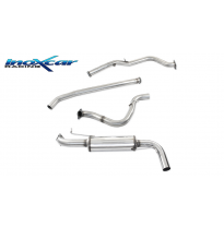 Tubo de sustitución del catalizador + Tubo central directo + Escape trasero Grupo.N 63,5 Ø SUBARU IMPREZA 2.5T WRX STI 08MY (300