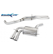 Tubo central directo + Escape trasero 2X90 RACING AUDI A3 (Type 8P) RS3 2.5 TFSI Quattro (340CV) 2011--  CON Homologacion Europe