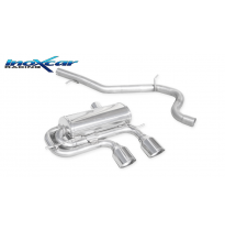 Escape trasero deportivo CEN 2X102 RACING VOLKSWAGEN GOLF 6 2.0 R TSI 4MOTION (270CV) 2010-- CON Homologacion Europea Inoxca