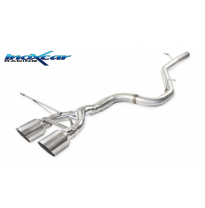 Escape trasero sin silenciador 2X102 RACING VOLKSWAGEN GOLF 6 2.0 R TSI 4MOTION (270CV) 2010-- SIN homologacion Inoxcar