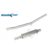 Tubo central directo + Escape trasero gr.A  63 Ø PEUGEOT 205 GTI 1.6 (115CV) / 1.9 (128CV) SIN homologacion Inoxcar