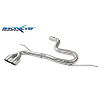 Escape trasero sin silenciador 2X80 RACING VOLKSWAGEN GOLF 6 2.0 TDI (170CV) GTD 2009--    SIN homologacion Inoxcar