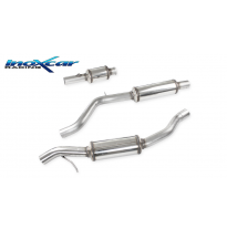 Tubo de sustitución del catalizador + Tubo central directo + Escape trasero Grupo.N  63,5 Ø RENAULT CLIO 3 RS 2.0i (200CV) / GOR