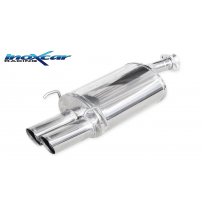 Escape trasero deportivo 2X76 RACING HONDA JAZZ 1.4 (83CV) 2001-- SIN homologacion Inoxcar