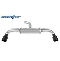 Escape trasero deportivo 1X100 BLACK CERAMIC Salida Izq. + Dcha. VOLKSWAGEN GOLF 8 2.0 GTI (245cv) 2020-- PENDIENTE de Homol