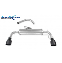 Escape trasero deportivo 1X100 BLACK CERAMIC Salida Izq. + Dcha. ABARTH 595 1.4 TURBO T-JET (160CV) 2012--  CON Homologacion