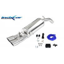 Escape trasero 2X80 RACING + Valvola kit depressione + Telecomando CITROEN DS3 1.6i 16V TURBO (155CV) 2010-- Ø 50 Inoxcar SIN HO