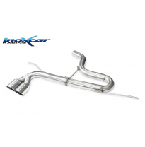 Escape trasero sin silenciador 2X80 RACING VOLKSWAGEN GOLF 5 2.0 16V TFSI GTI (200CV-230CV) 2004-- Ø 65 SIN homologacion Inoxcar