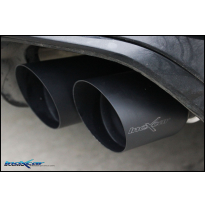 Tubo central con silenciador  + Escape trasero 2X90 RACING BLACK CERAMIC + Valvola con montaggio AUDI A4 (Type B9) RS4 2.9 (450c