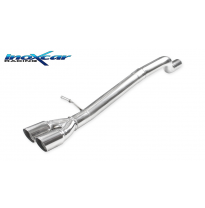 Escape trasero sin silenciador 2X70 RACING AUDI A1 (Type GB) 35 TFSI 1.5T (150cv) 2022- Inoxcar SIN HOMOLOGACION