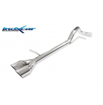 Escape trasero sin silenciador 2X80 RACING   AUDI A1 (Type 8X) 1.4 TFSi SPORT (150CV) Raccordo Ø 50 Inoxcar SIN HOMOLOGACION