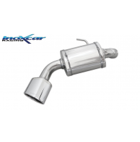 Escape trasero deportivo 1X120X80 OBLIQUO BMW E87 serie 1 120D (163CV) 2004-- CON Homologacion Europea Inoxcar