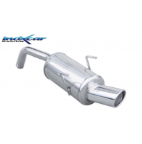 Escape trasero deportivo 1X90 X-RACE FIAT PANDA 1.4 16V 100HP (100CV) 2006-- Ø 48 CON homologacion Inoxcar