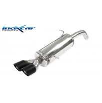 Escape trasero 2X80 X-RACE - BLACK MATT FORD FIESTA 7° serie (13) ST 200 - 1.6 (200CV) 2013-- Ø 54 Inoxcar CON HOMOLOGACION