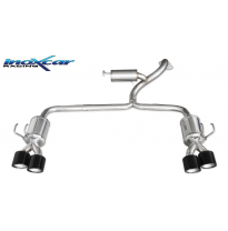 Escape trasero deportivo 2X100 X-RACE Salida Izq. + Dcha. Black Edition HONDA CIVIC TYPE-R 2.0 (310cv) 2015-- PENDIENTE de H