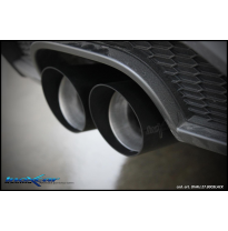 Escape trasero deportivo 2X80 BLACK CERAMIC   AUDI A3 (Type 8V) SPORTBACK 2.0 TFSI Sport (190cv) Sportback 2WD 2016-2018 PEN