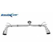 Escape trasero sin silenciador 1X100 RACING Salida Der. + Izq. MAZDA MAZDA 3 2.0 Hybrid (150cv) 2022-- Inoxcar SIN HOMOLOGACION