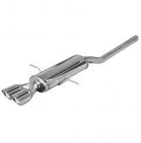 Escape trasero deportivo CEN 2X80 X-RACE MINI COOPER 1.6 S (184cv) 2011 diam. 55 (Type R56) CON Homologacion Europea Inoxcar