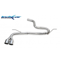 Escape trasero sin silenciador 2X80 RACING AUDI A3 (Type 8V) 1.5 TFSI (150cv) 2WD 2017-- Ø 55 Inoxcar SIN HOMOLOGACION