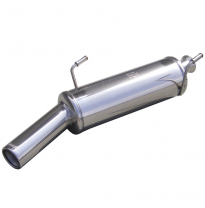 Escape trasero deportivo 1X80 PEUGEOT 206 CC CC 2.0 16V (136CV) 2001-2004 CON Homologacion Europea Inoxcar