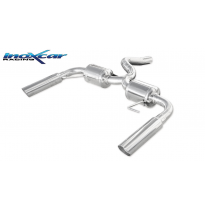 Escape trasero doble 1X80 RACING Salida Izq. + Dcha. RENAULT CLIO 3 RS 2.0 16V (197CV) / RS GORDINI 2006-2009 SIN homologaci