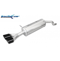 Escape trasero deportivo 2X80 X-RACE BLACK EDITION RENAULT CLIO 4 1.2 GT (120cv) 2013-- CON Homologacion Europea Inoxcar