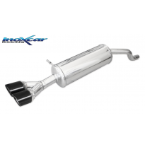 Escape trasero deportivo 2X80 X-RACE BLACK EDITION RENAULT CLIO 4 1.5 Dci (75cv) 2015-- Ø 40 CON Homologacion Europea Inoxca