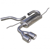 Escape trasero deportivo 2X80 SEAT LEON (Type 1P) 2.0 TDI (140CV) 2005-- Ø 55 CON Homologacion Europea Inoxcar